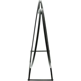 Frank Flechtwaren Kaminholzregal Herz Holz Metall 55 x 18 x 54 cm Schwarz