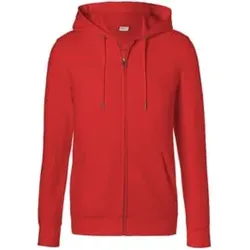 Kübler Shirts Kapuzen-Sweatjacke mittelrot L