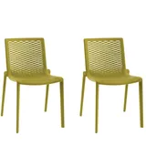 Resol NETKAT Stuhl Indoor, Outdoor Set 2 Olivgrün