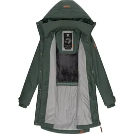 Ragwear Wintermantel "Jannisa", Damen, Gr. M (38), grün (tannengrün), Außenmaterial: 65% Polyester, 35% Baumwolle. Innenfutter: 100% Polyester. Wattierung: 100% Polyester, figurumspielend ca.