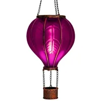Bonetti Lampion Kunststoff, Metall 40,5 cm inkl. Metallkette lila