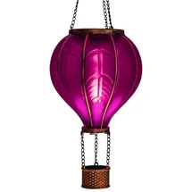 Bonetti Lampion Kunststoff, Metall 40,5 cm inkl. Metallkette lila