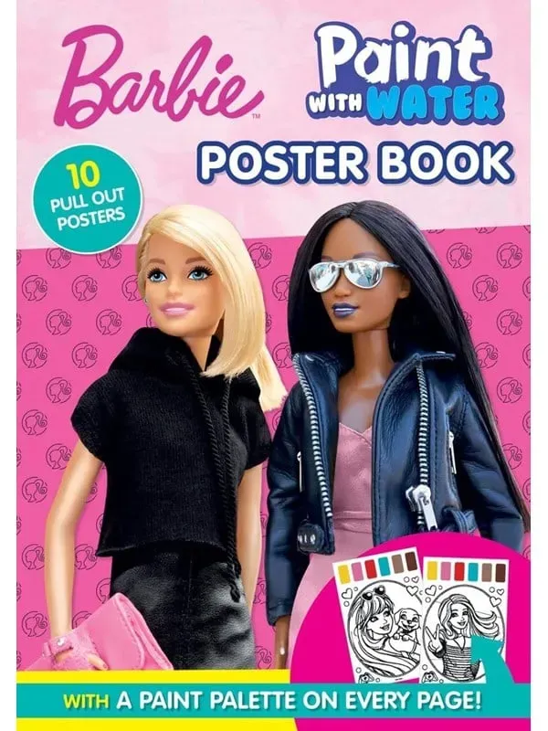 BARBIE paint with water coloring book