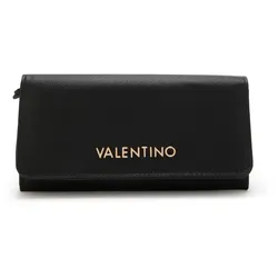 Valentino Bags Divina Druckknopf Brieftasche Portemonnaies   Schwarz Damen 
