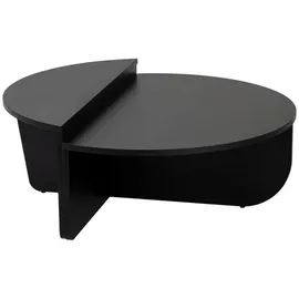vente-unique Couchtisch Schwarz Holz 90 x 30 cm