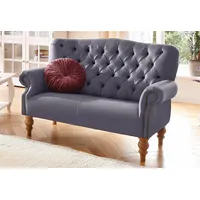 Home Affaire Chesterfield-Sofa »Lord«, mit echter Chesterfield-Knopfheftung und Ziernägeln