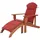 deluke Adirondack-Stuhl MARKUS mit Auflage 60 x 80 x 100 cm braun
