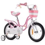 RoyalBaby Royal Baby Girls Swan Kinderfahrrad, Rosa, 14 Zoll Fahrrad