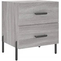 vidaXL Nachtschrank 2 Stk. 40 x 35 x 47,5 cm Grau