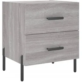 vidaXL Nachtschrank 2 Stk. 40 x 35 x 47,5 cm Grau