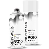 MICROTEC® Sprühlack | 400ml | hochwertiges Acryllackspray | matt oder glänzend | Sprühfarben für Metall, Holz, Kunststoff u.v.m. | große Farbauswahl (Weiß matt - RAL 9010)