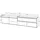 SKRAUT HOME TV-Schrank 200x45x35 cm Schwarz/Eiche Lowboard