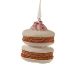 MARELIDA Weihnachtsbaumschmuck Macaron Kekse Baumanhänger Deko Geschenk H: 6,5cm weiß
