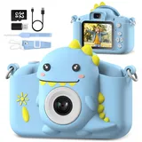 Kinderkamera, Gofunly Kinder Kamera 1080P 2,0-Zoll-Bildschirm Fotoapparat Kinder mit 32GB-Karte Selfie Digitalkamera Kinder Fotokamera Kinder für 3-12 Jahre Jungen und Mädchen Weihnachten Spielzeug