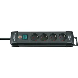 Brennenstuhl Steckdosenleiste 4-Fach Premium-Line 1,8m schwarz
