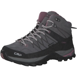 CMP Rigel Mid Wmn Trekking Wp Walking Shoe, Cemento-Fard, 38