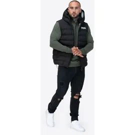 Lonsdale Weste Hodded schwarz L