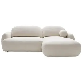 Mirjan24 Eckcouch Boucle 2-Sitzer Beige