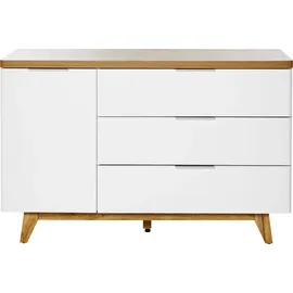 Jahnke Sideboard Libre 120 x 77,4 x 39 cm Braun / Weiß