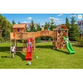 TheGoodGarden Spielturm Maxi Set Joyful Castle Grün/Rot