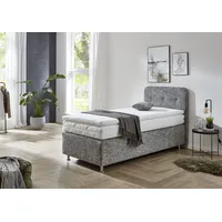 Westfalia Schlafkomfort Boxspringbett "Sapporo", grau, L:210cm, WESTFALIA SCHLAFKOMFORT, Komplettbetten,