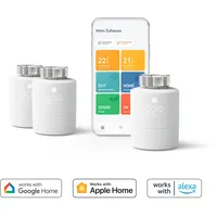 tado° Tado Heizkörperthermostat »Set tado SRT- Starter Kit V3+ inkl. 3x Smartes Heizkörperthermostate«, weiß