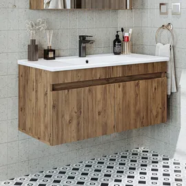 roomartstore.de Atria 85 Hochschrank 35 x 85 cm Eiche Holz