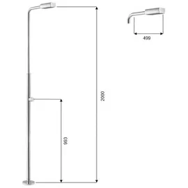 Fluidra Deutschland GmbH Angel Dusche silber One Size