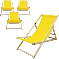 ECD Germany 4er Set Liegestuhl klappbar Strandstuhl Sonnenliege Gartenstuhl