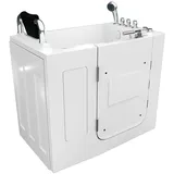 AcquaVapore AquaVapore Sitzwanne Whirlpool Badewanne mit Tür S08WP-TH-C-L 110x68cm