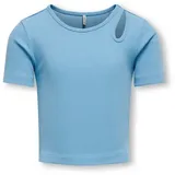 KIDS ONLY KOGNESSA S/S CUT OUT TOP BOX JRS NOOS blau