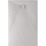 Idralite Duschtasse Weiß Stein-effekt Mod. Blend 80x150 cm Rechteckig