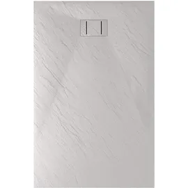 Idralite Duschtasse Weiß Stein-effekt Mod. Blend 80x150 cm Rechteckig