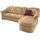 DOMO collection Ecksofa »Flores Schlafsofa, B/T/H: 233/142/86 cm, L-Form«, wahlweise mit Bettfunktion, wahlweise mit Federkern, auch in Leder, beige