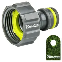 Bradas Hahnanschluss 3/4" Hahnstück grau