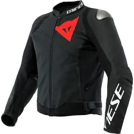 Dainese Sportiva, Lederjacke - Matt-Schwarz/Matt-Schwarz - 52