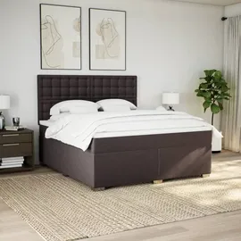 vidaXL Boxspringbett 180 x 200 cm Dunkelbraun