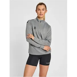 hummel Core XK Half Zip Sweat WOMAN, Grau Grey Melange L