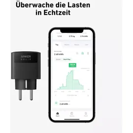 Anker Smart-Home-Steckdose Schwarz 2 St.