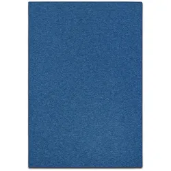 KARAT Teppich "London" - Flacher Schlingenflor - Dunkelblau / 100 x 400 cm