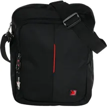 travel n meet Umhängetasche Tasche schwarz Polyester 25x8x32 OTD4207S Polyester Umhängetasche