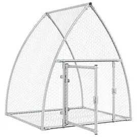 vidaXL Freigehege 100 x 105 x 120 cm silber
