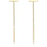 elli by julie & grace Elli Ohrringe Damen Geo Stift Stab Minimal in Gold | Gr.: onesize