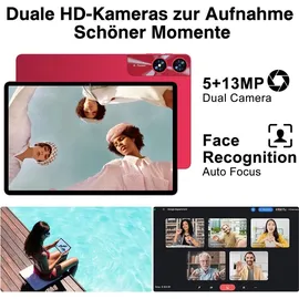 ujj Android Tablet 11" 5G (2024) 24 GB RAM 256 GB Rot