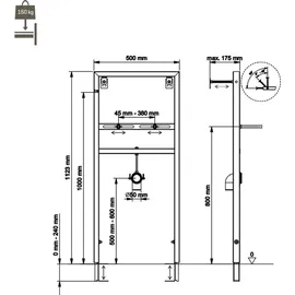 Belvit Waschbecken Komplettset 60 cm Keramik mit Armatur/Eckventil