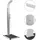 vidaXL Gartendusche inkl. WPC Bodenelement edelstahl 3051288