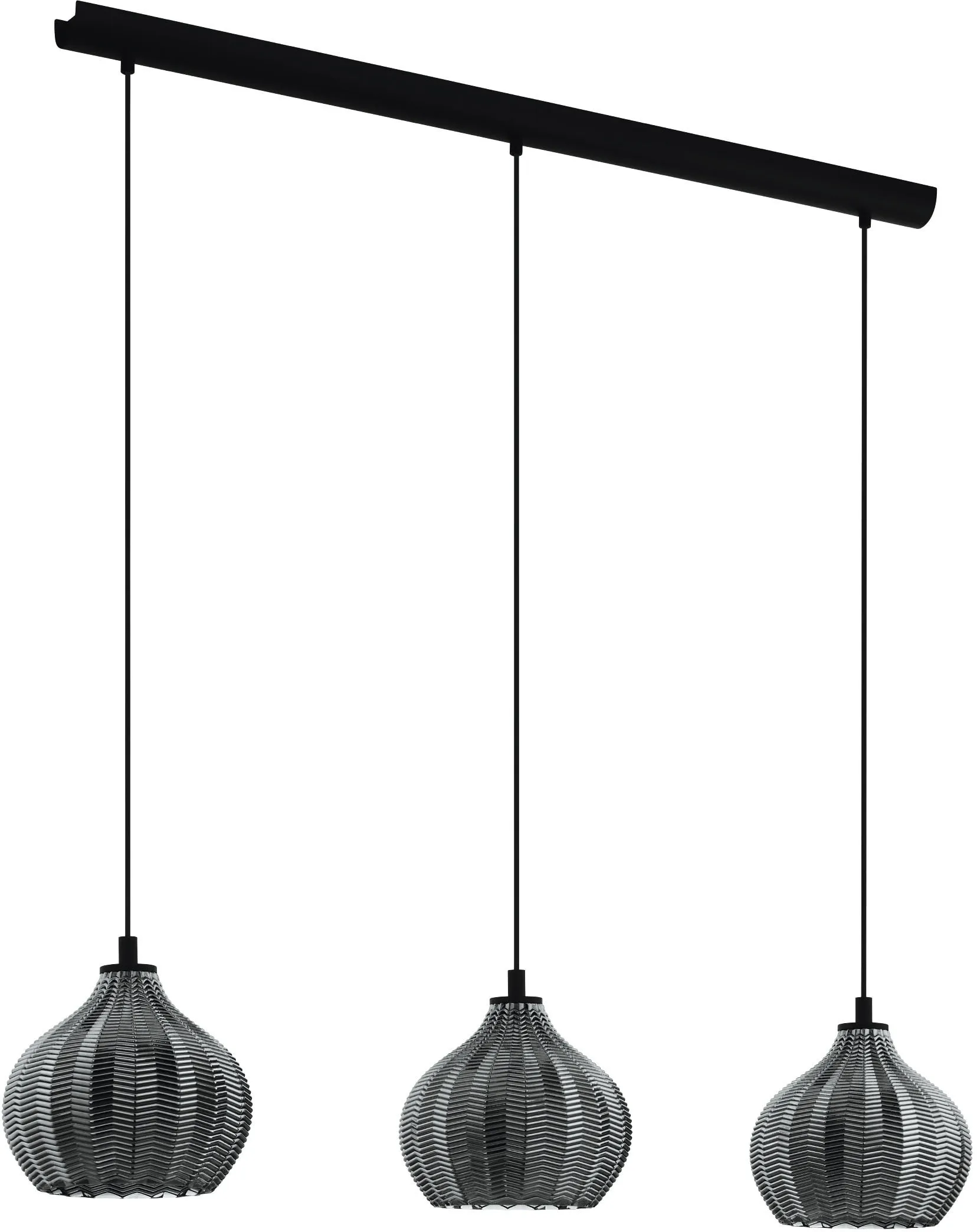 Hängeleuchte EGLO "TAMALLAT" Lampen Gr. H: 110,00cm, schwarz Hängeleuchte in aus Stahl - exkl. E27 40W