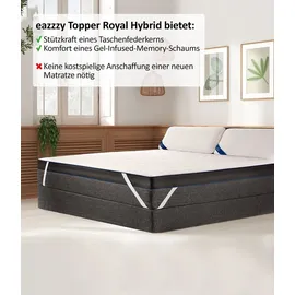 Genius Royal Hybrid Matratzentopper 140 x 200 cm weiß