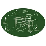 Buri Schutzplane 170 x 150 x 95 cm Anthrazit
