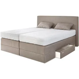 Westfalia Schlafkomfort Boxspringbett 180 x 200 cm H2 Beige